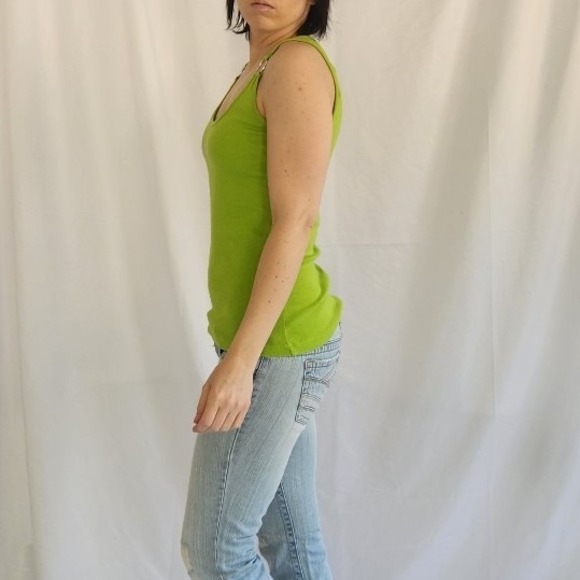 Harley Davidson Green Tank Top - Picture 2 of 6